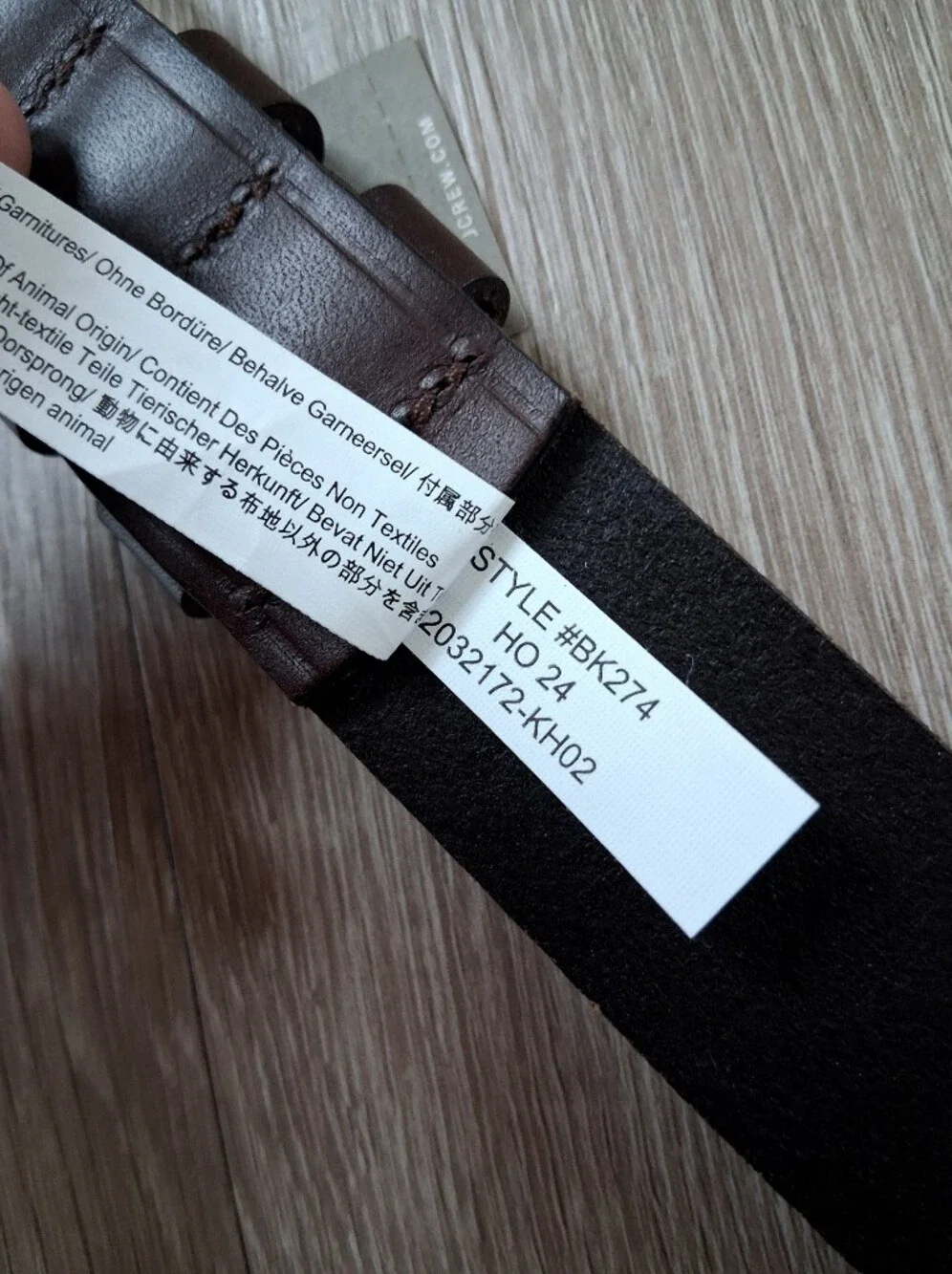 J. Crew Italian Pull Up Leather Belt In Whiskey Brown